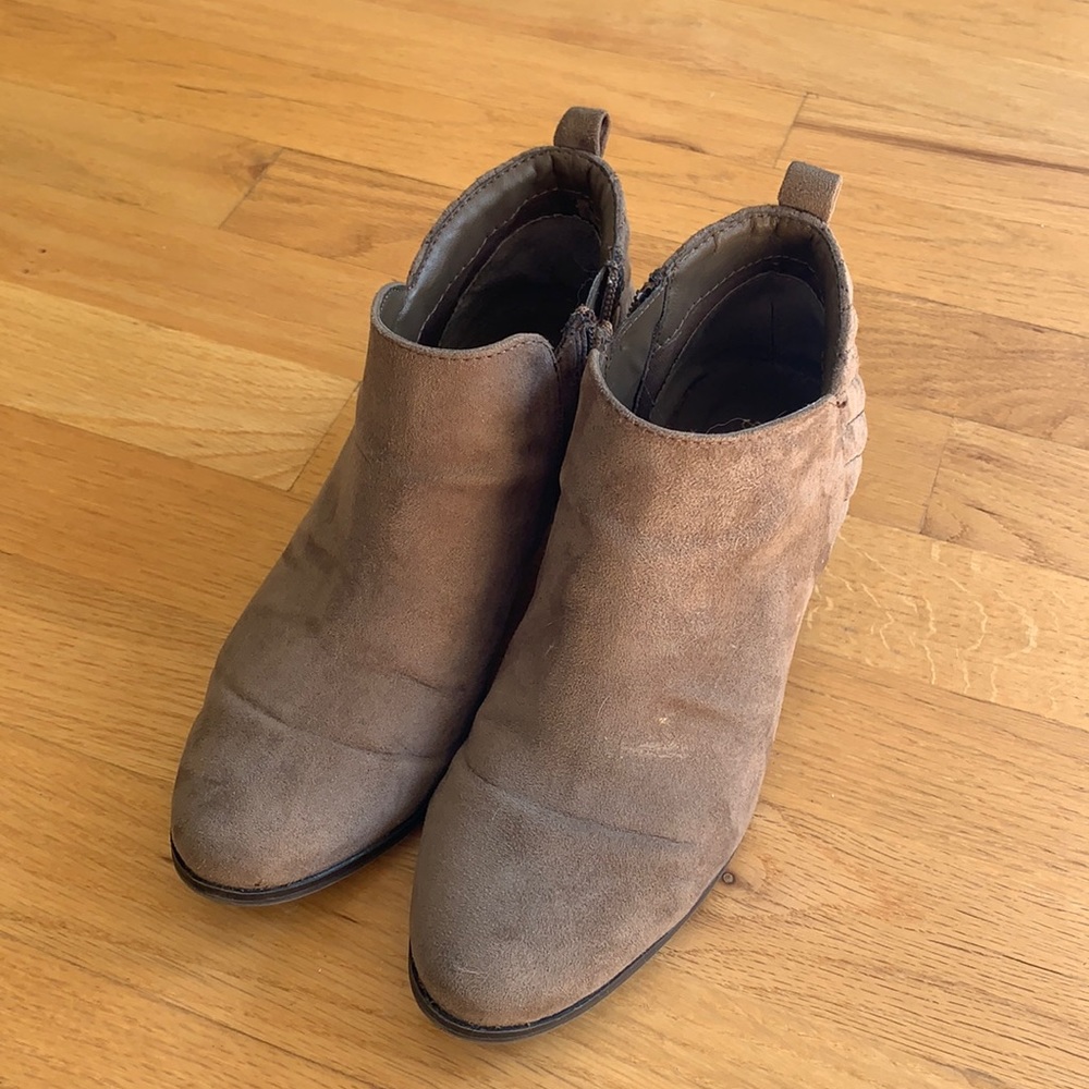 Tan ankle boots